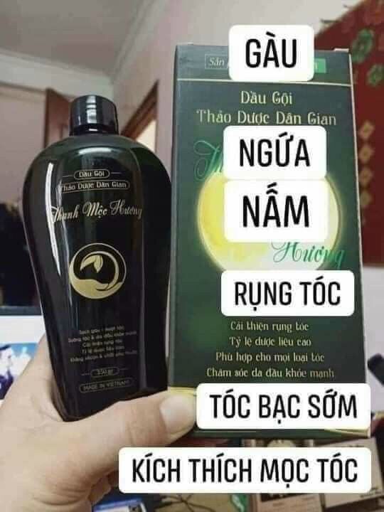 Dầu gội thảo dược dân gian - hết rụng tóc - kích thích mọc tóc - tóc dày, đen chắc khỏe