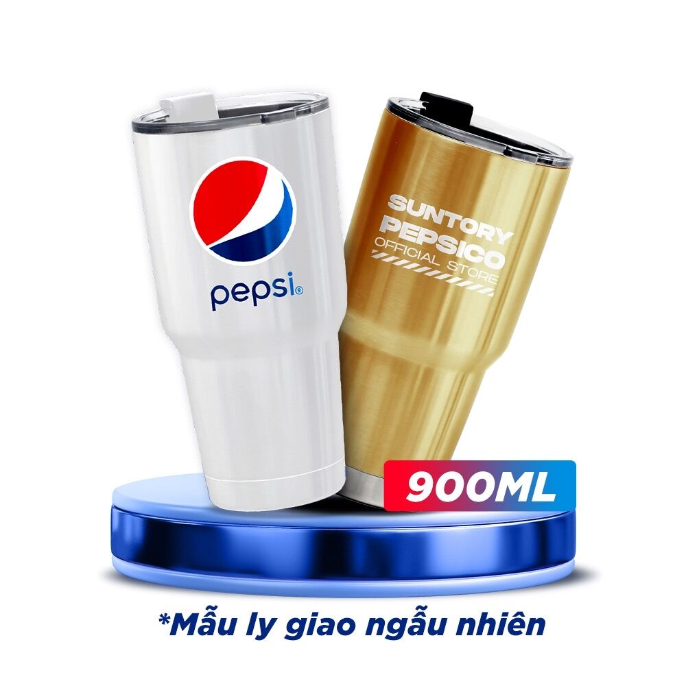 Ly giữ nhiệt Pepsi 900ml - kèm ống hút inox