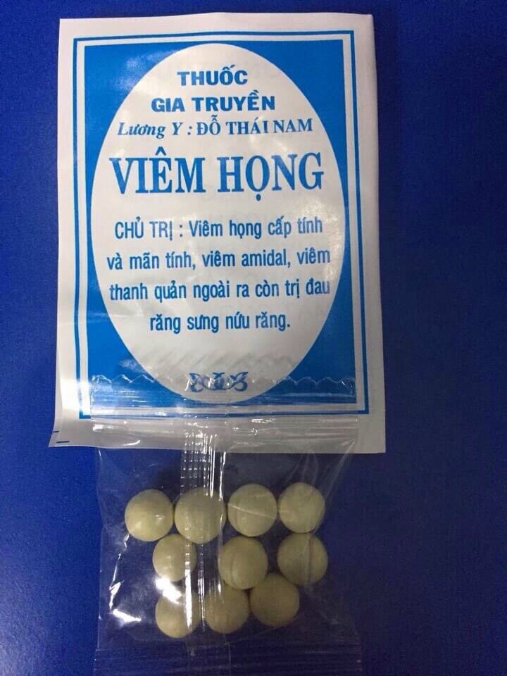 20 gói viêm họng đỗ thái nam .