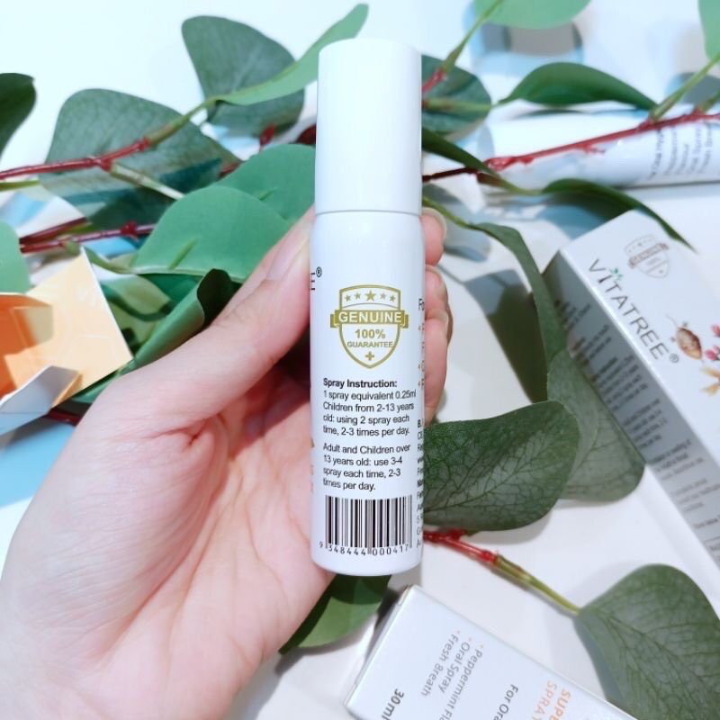 Xịt keo ong vitatree Super Propolis Úc 30ml mẫu mới