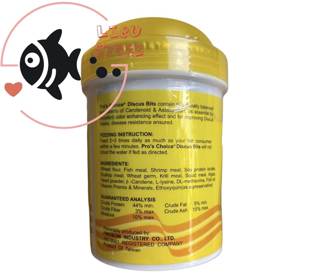 Thức Ăn Cho Cá Dĩa DISCUS - Hủ 60gram