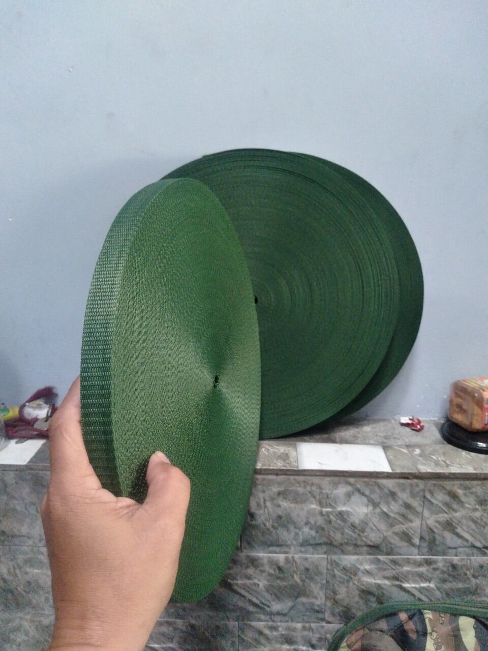 Võng dù xanh 2 lớp cá sấu áp cho đại lý