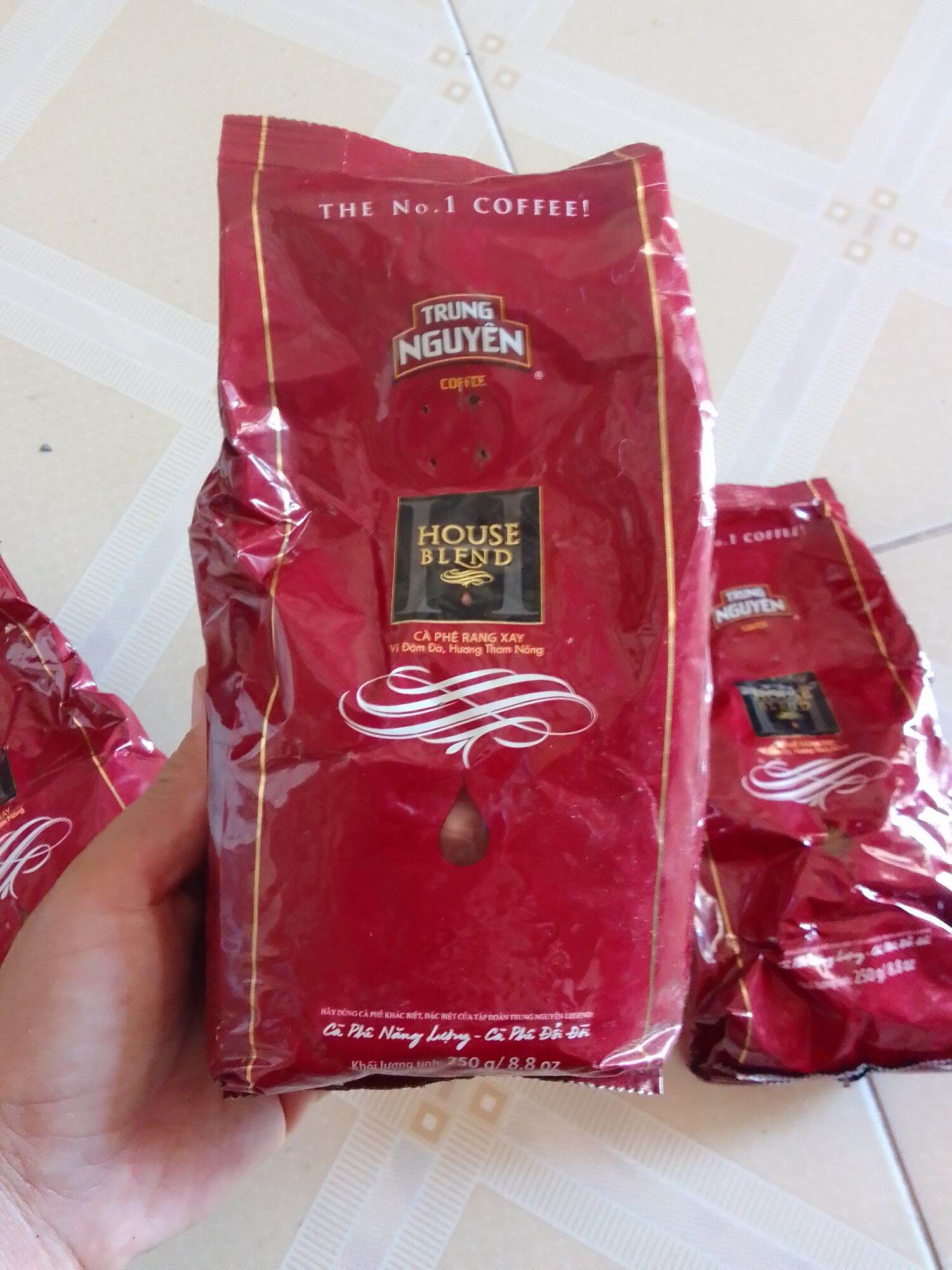 500g cà phê rang xay house blend - trung nguyên đã hết hạn
