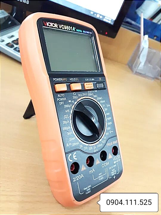 [HCM]Đồng hồ vạn năng VICTOR VC-9801A+