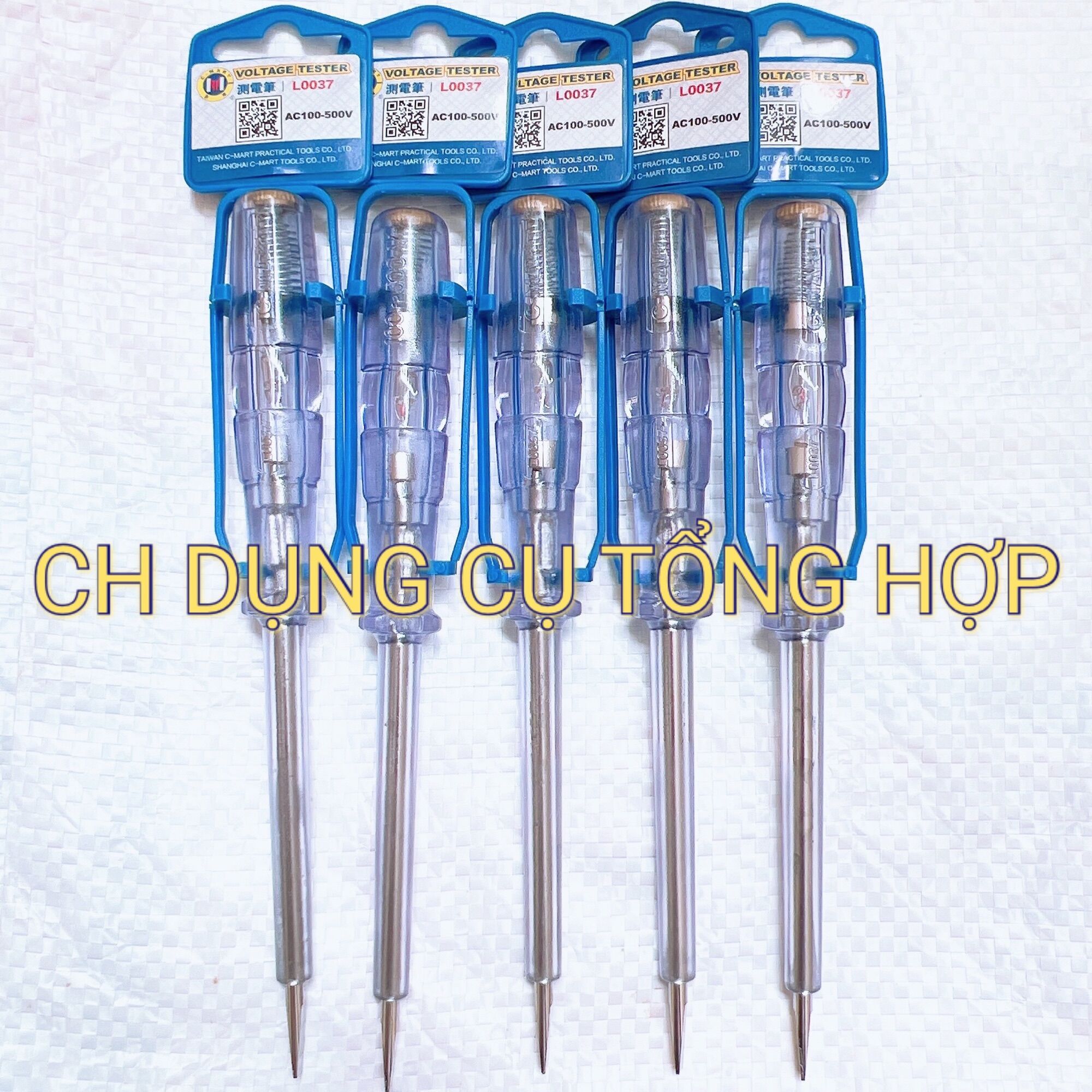 Bút thử điện ac 100-500v 190mm l0037 c'mart
