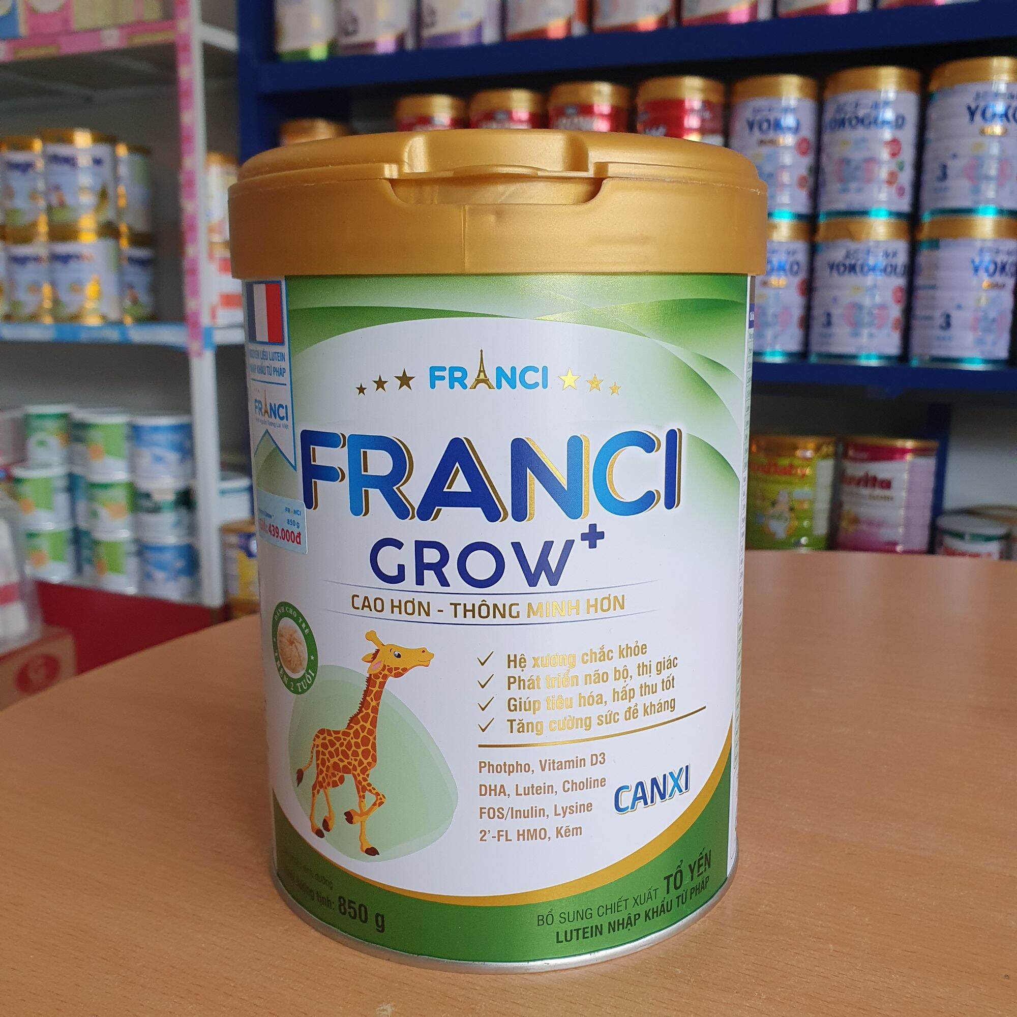Sữa bột Franci Grow 850G.