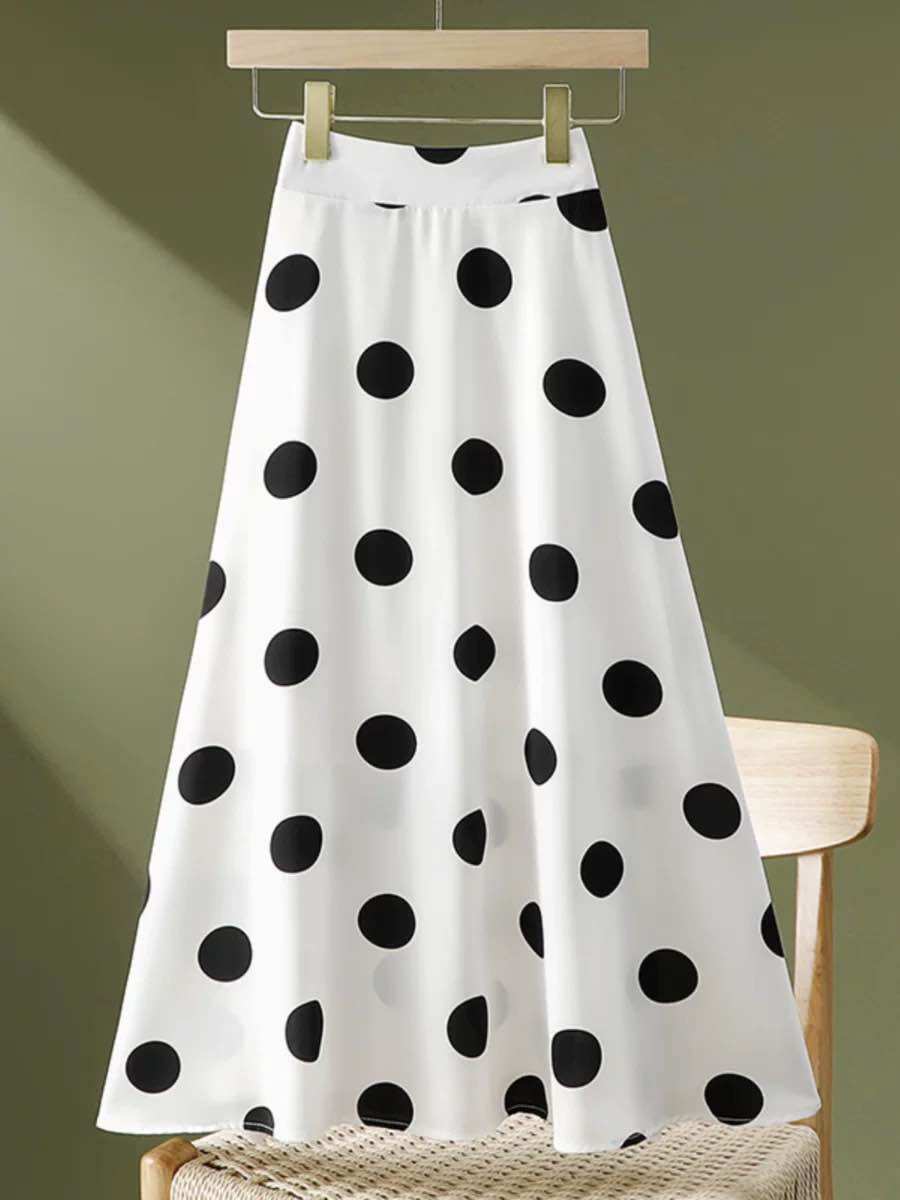 chân váy chấm bi to maxi bigsize chubby - AV16-1223