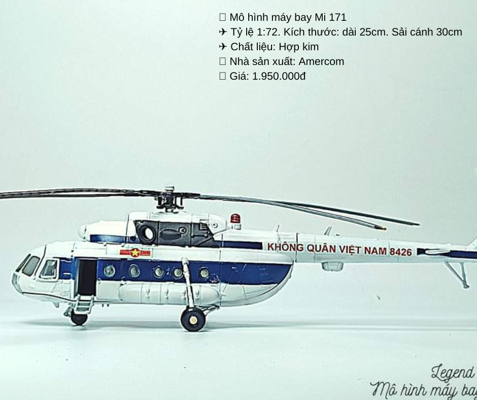 Mô hình máy bay trực thăng tỷ lệ 1/72