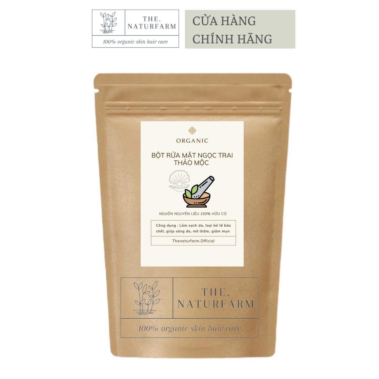 Bột rửa mặt ngọc trai thảo mộc - sạch da, giảm mụn, se khít lỗ chân lông