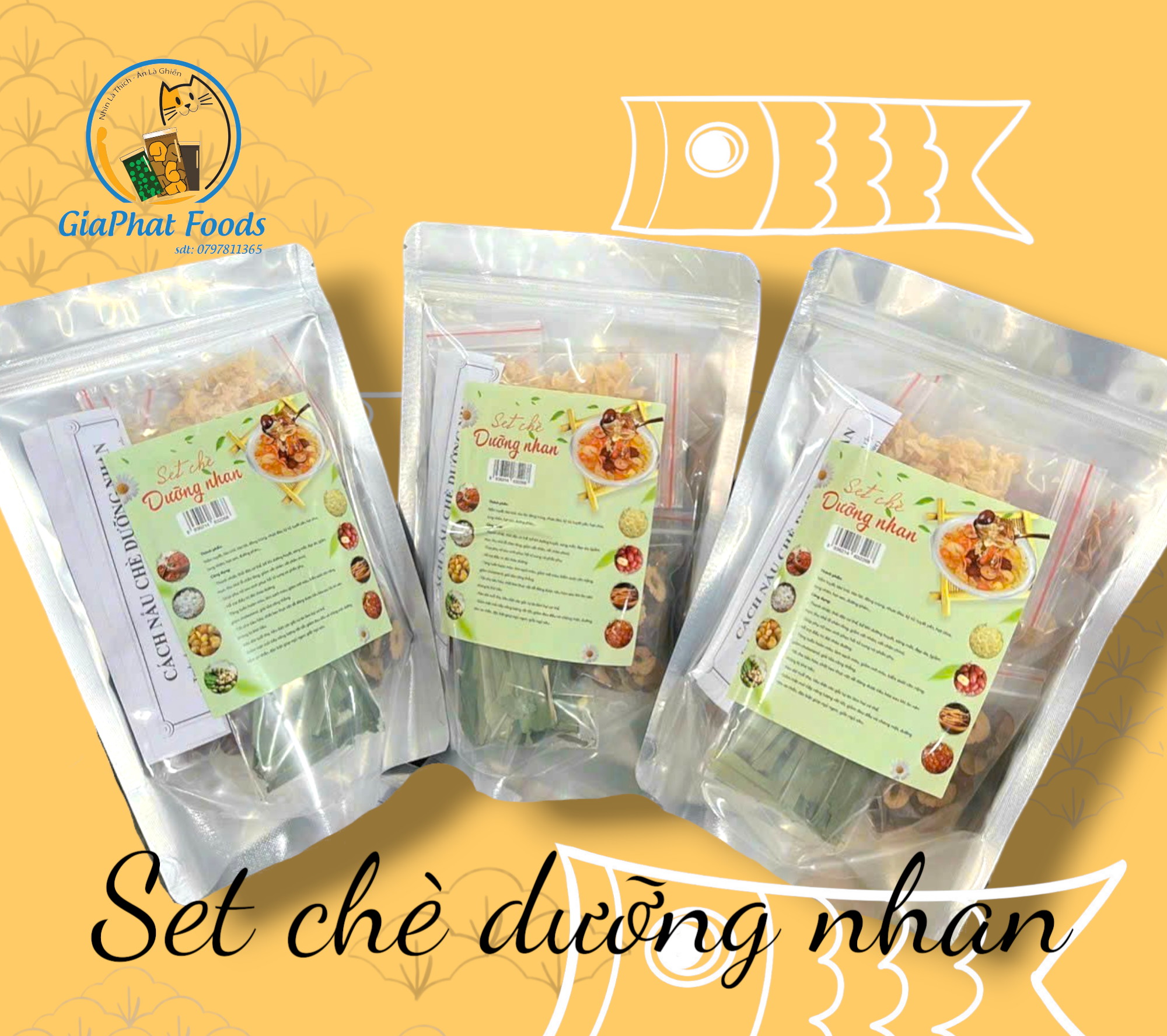 Set chè dưỡng nhan 12 vị gói lớn 400gr