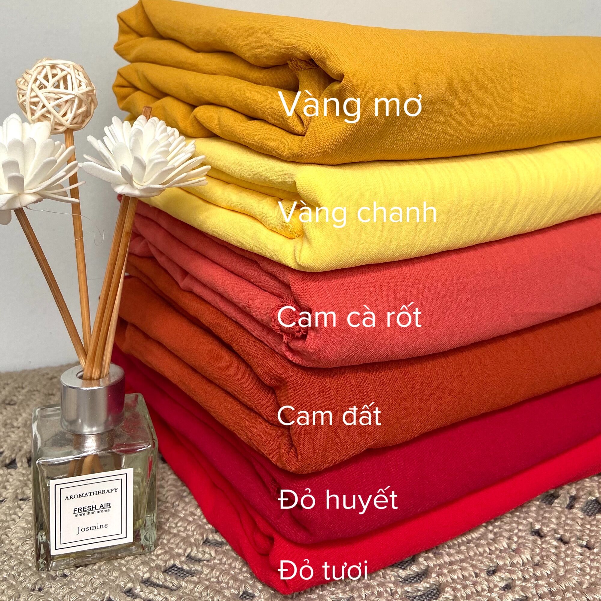 Đũi nhăn màu