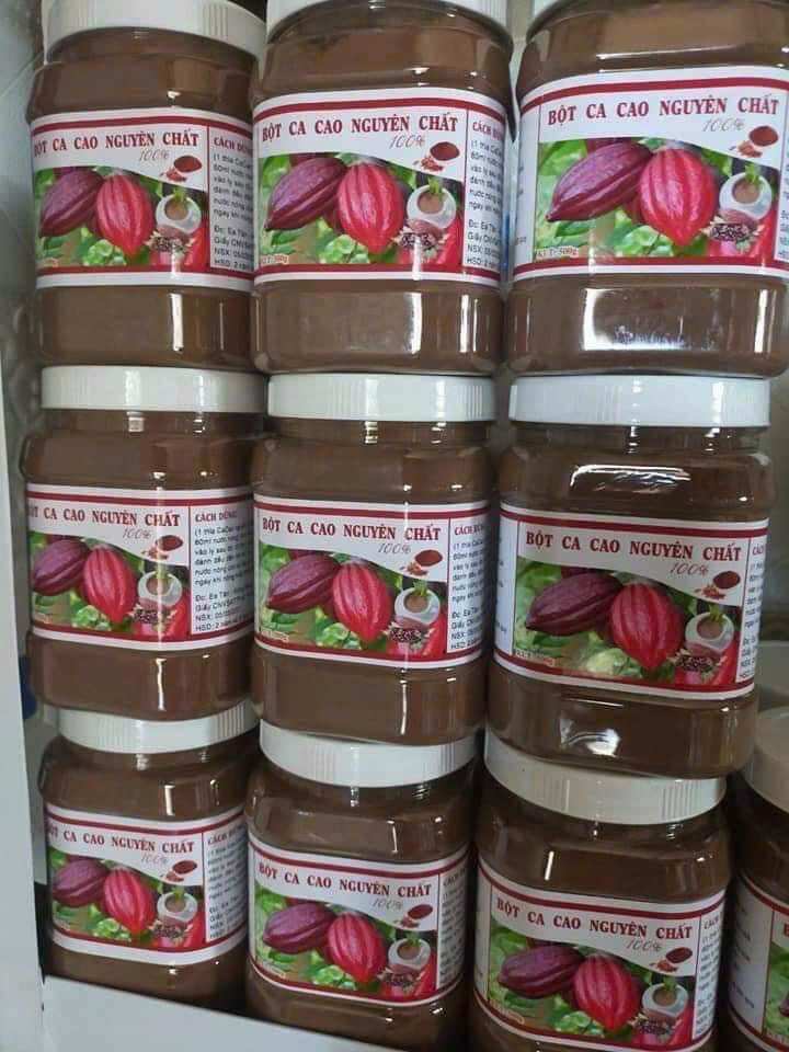 Bột cacao nguyên chất thơm ngon hộp 500g, hàng loại 1