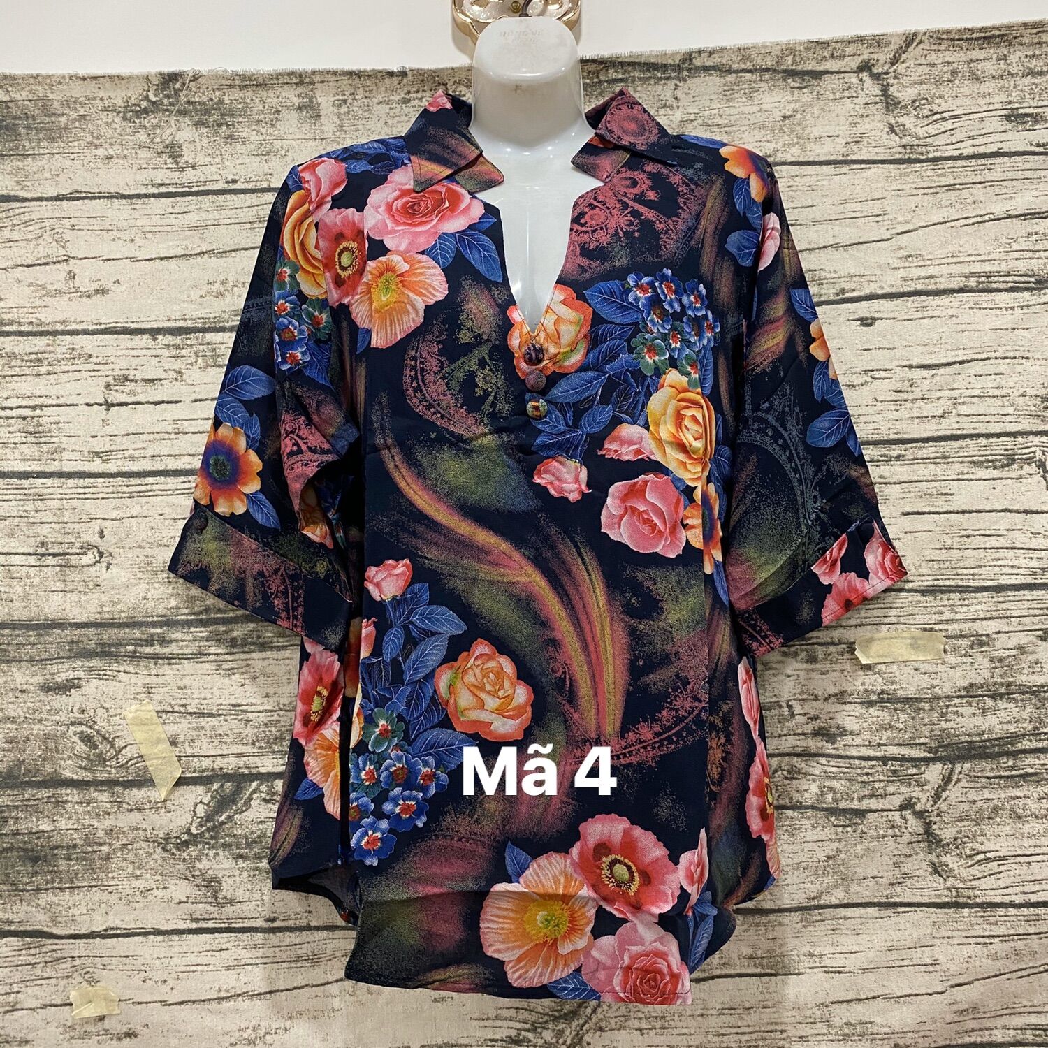 [HCM]Áo cổ trụ vải tonl trung niên
