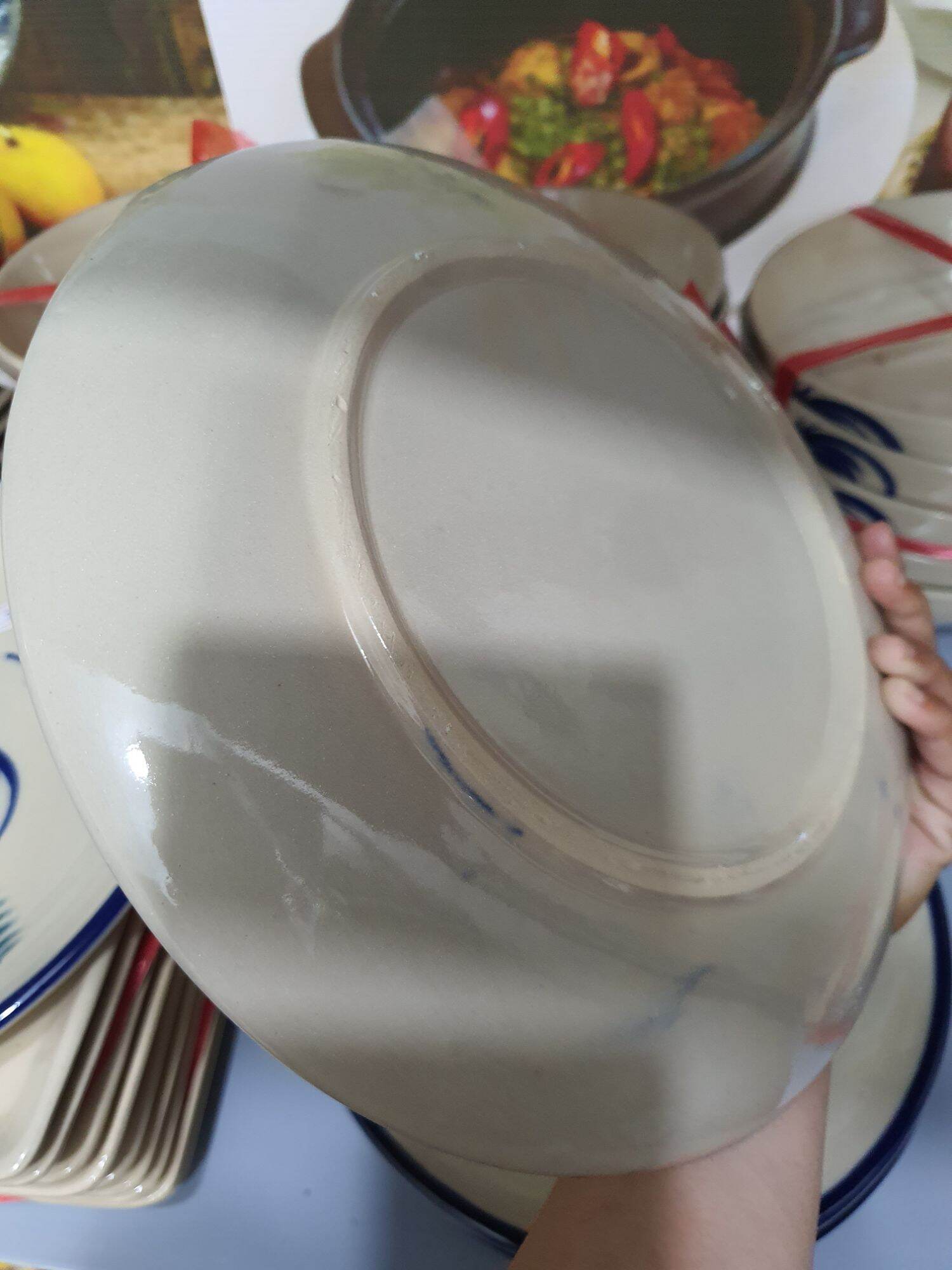 Dĩa tròn hình con gà cao cấp 25 cm
