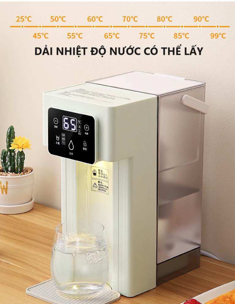 Bình đun nước nóng để bàn thông minh, dung tích 3L nhỏ gọn tiện lợi, đun nước nóng nhanh