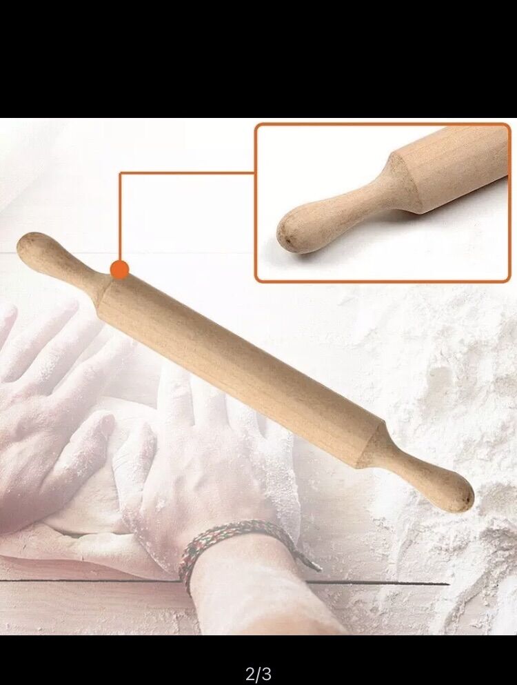 Chày gỗ lăn bột, cây cán bột làm bánh