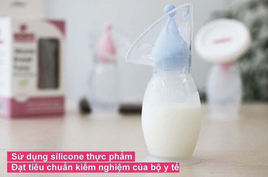 Cốc hứng sữa Silicone cao cấp Hichito Nhật Bản