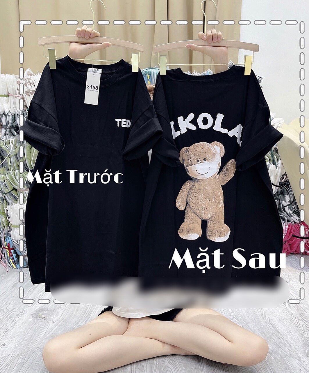 Áo Thun 3158 Form Rộng Gấu Kola