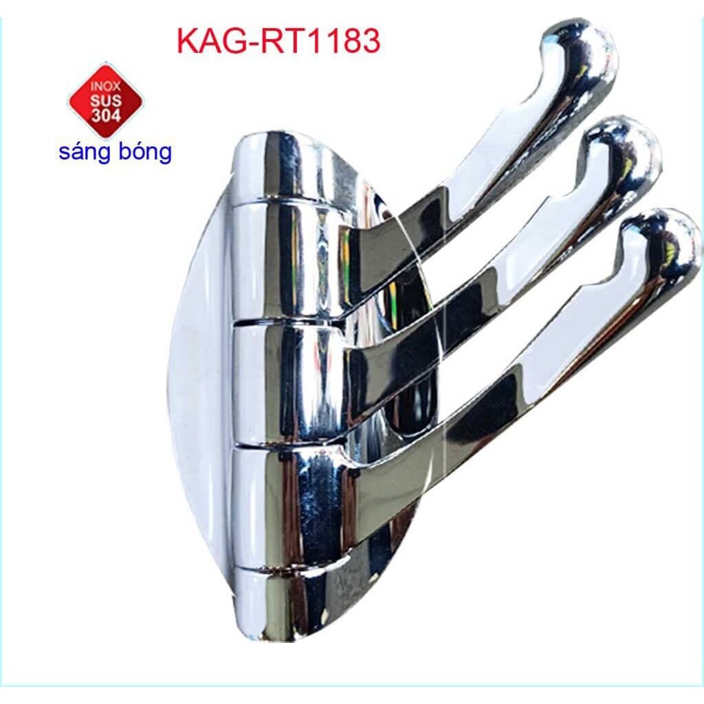 Mắc áo chia 3 xoay cao cấp inox 304.