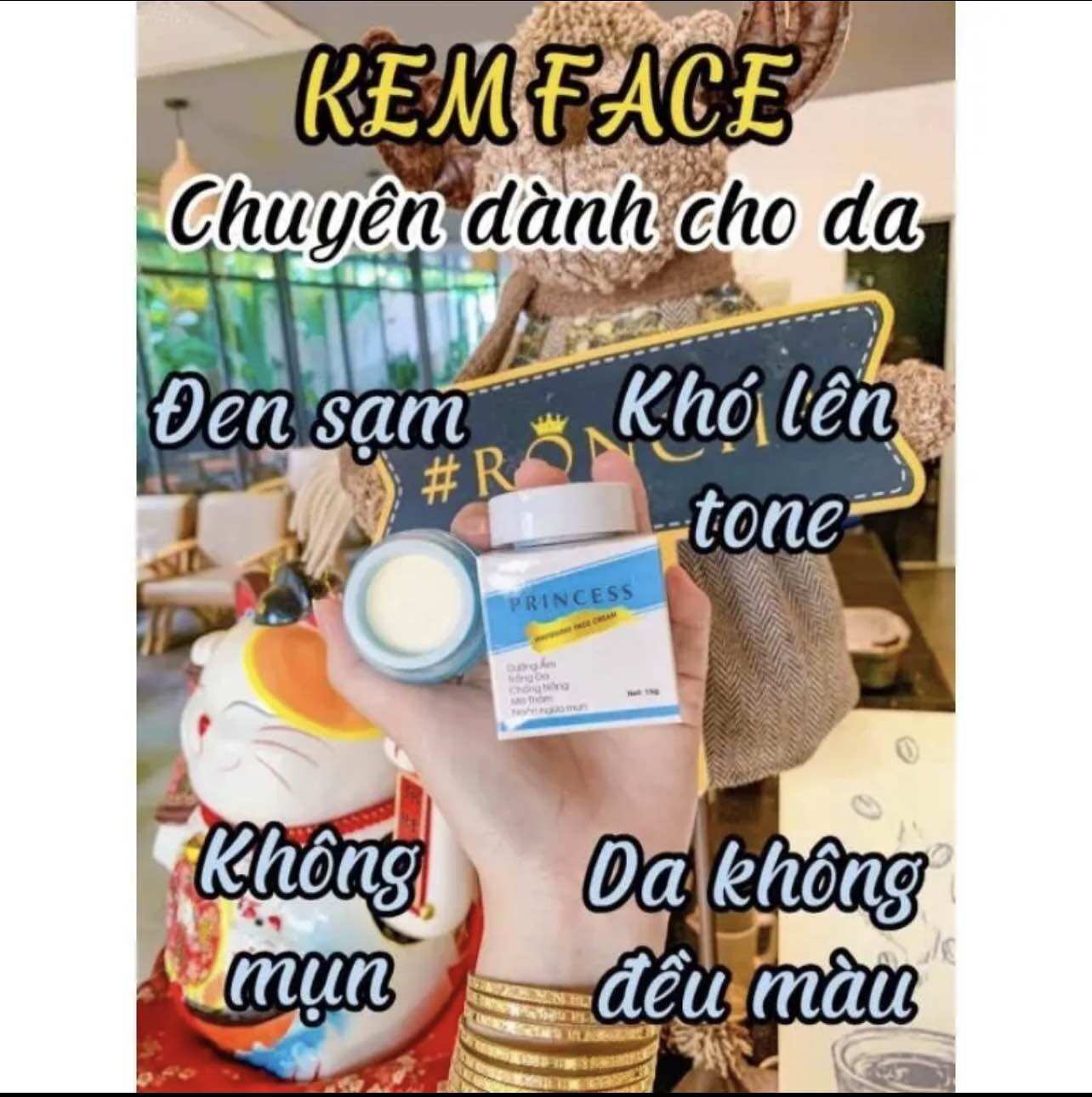 Kem face princess dưỡng da trắng mịn