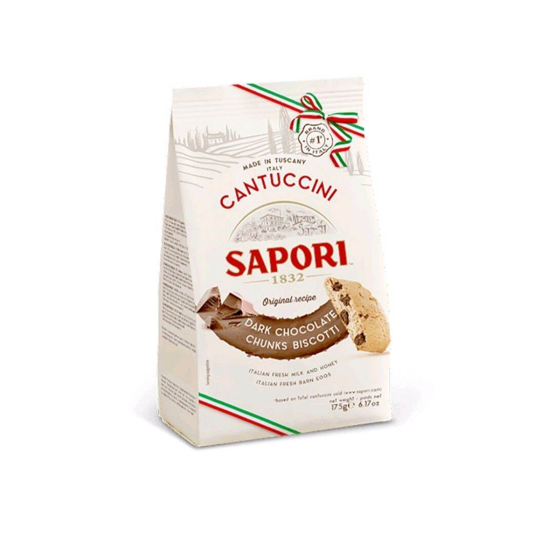 0Bánh qui sô cô la giòn truyền thống Ý Sapori 175g