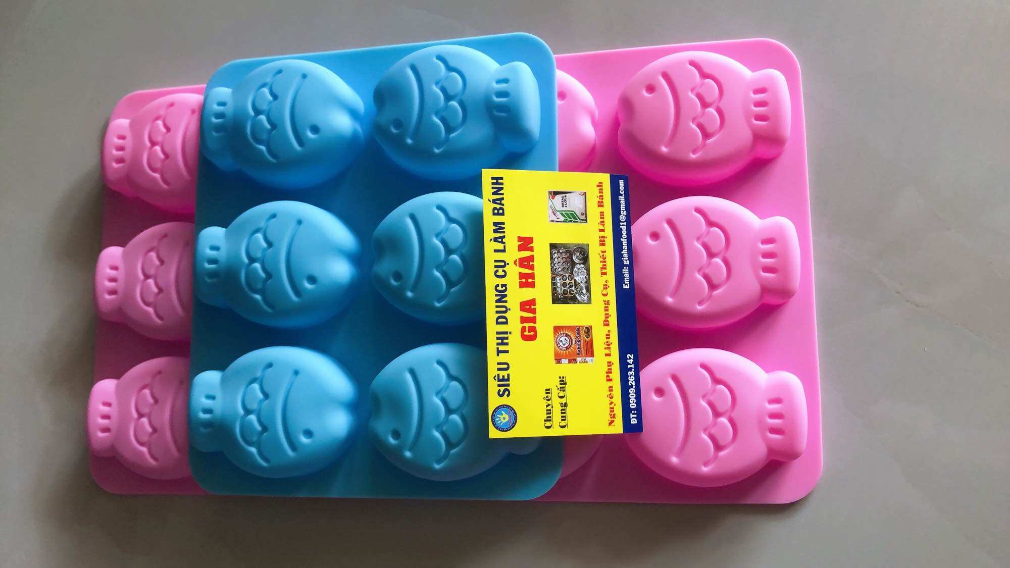 Khuôn silicon hình cá con