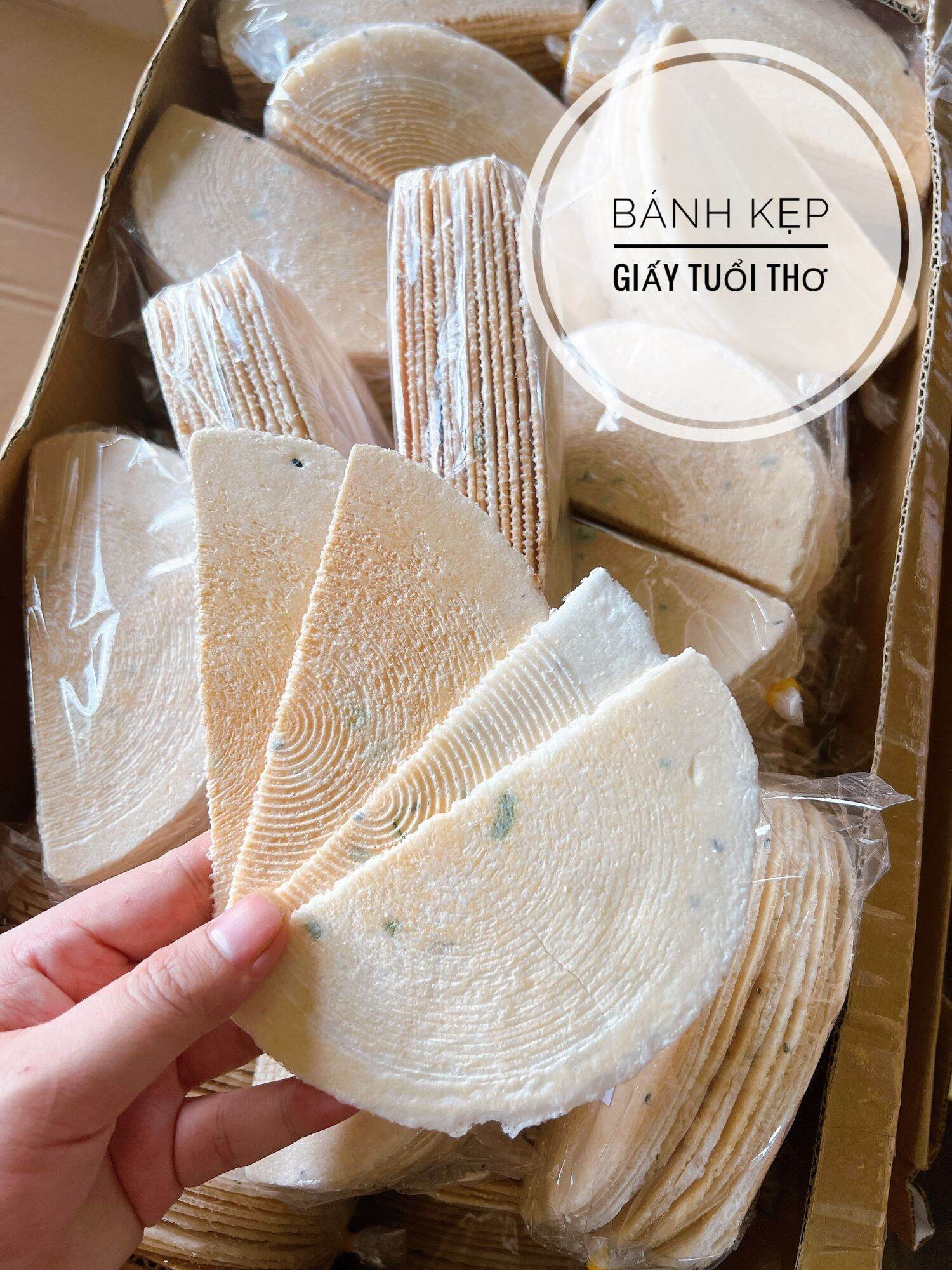 Combo 5 bịch bánh tráng giấy tuổi thơ