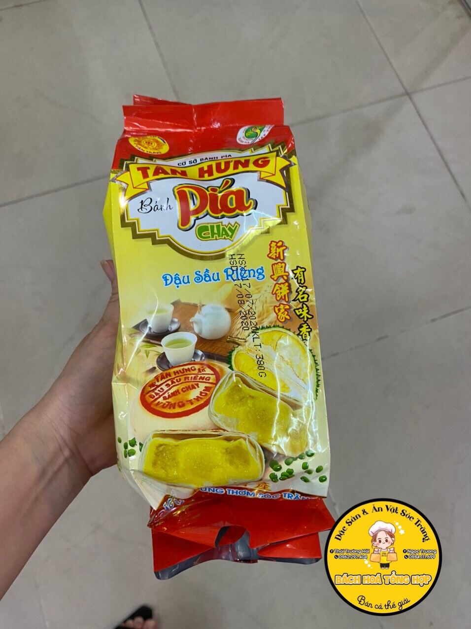 Bánh pía chay tân hưng