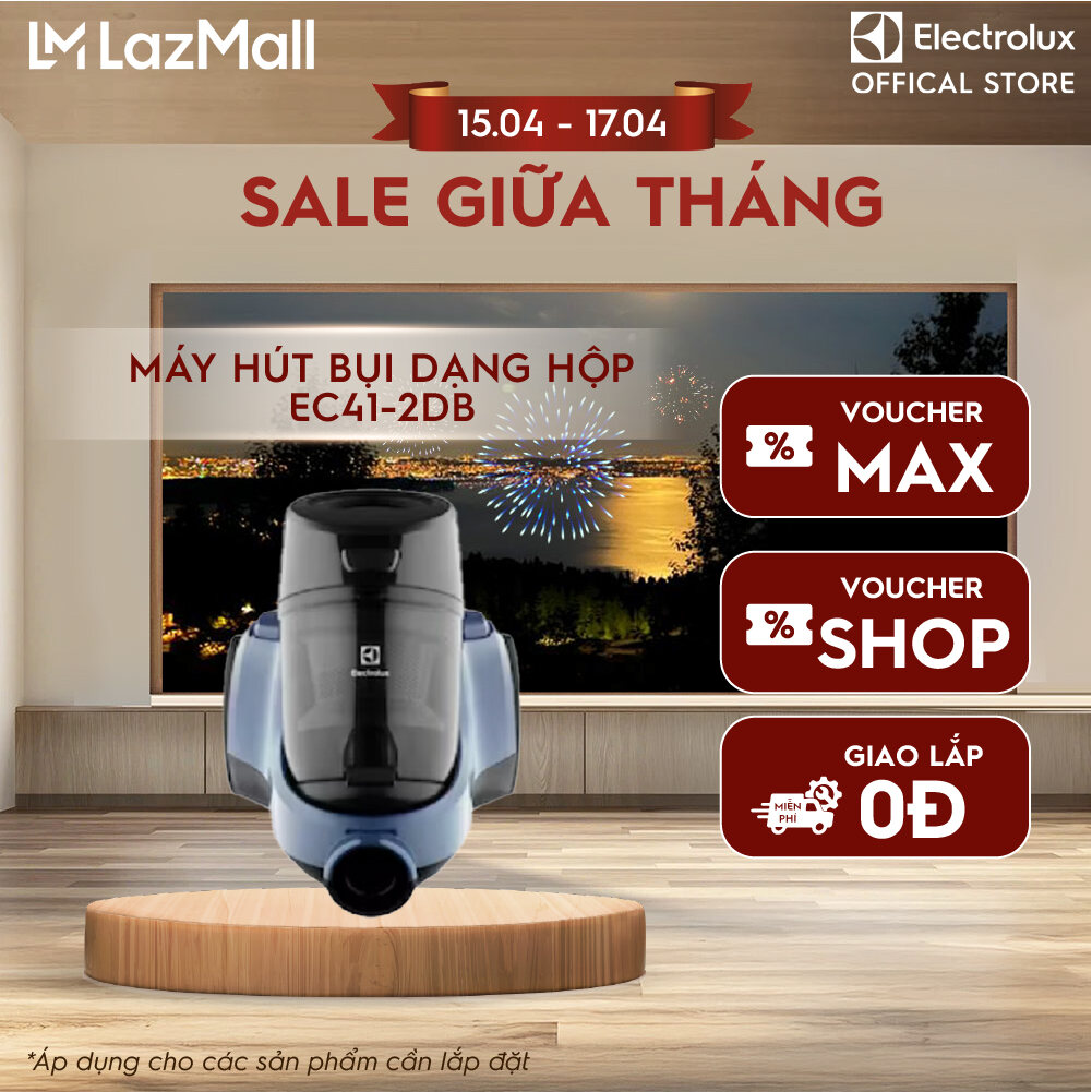 Máy hút bụi - hộp chứa bụi Electrolux EC41-2DB - lọc bụi hiệu quả, Làm sạch dễ dàng với hiệu suất tuyệt vời
