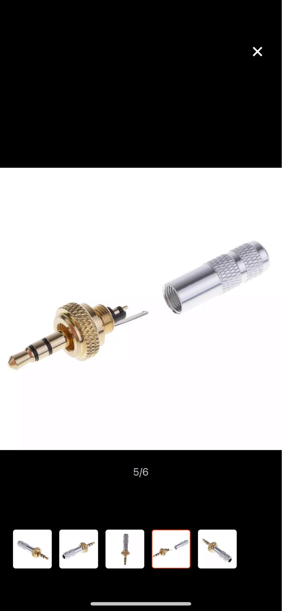 jack 3.5mm khoá vít,  có vòng xoáy dùng cho micro