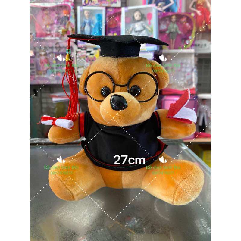 Thú bông gấu tốt nghiệp 27 cm