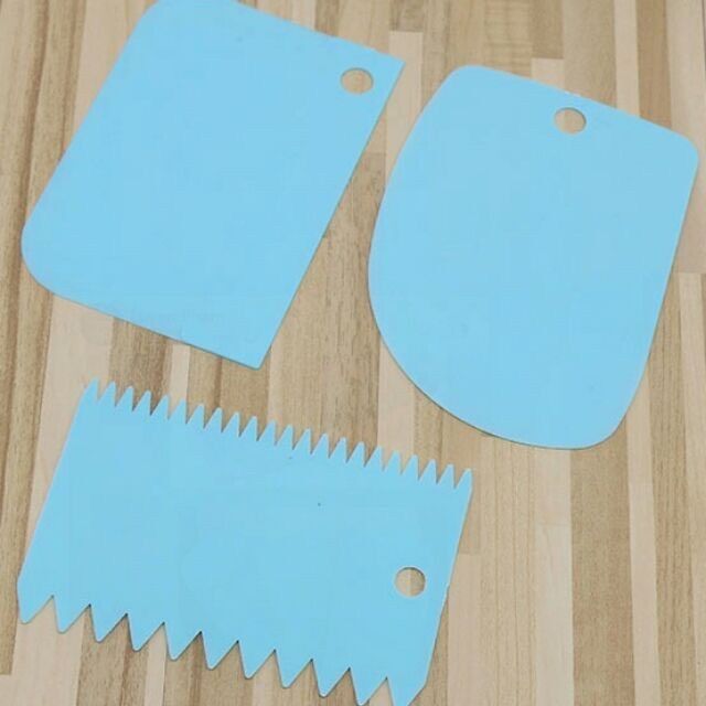 Bộ 4 dụng cụ chà láng bánh kem 23cm