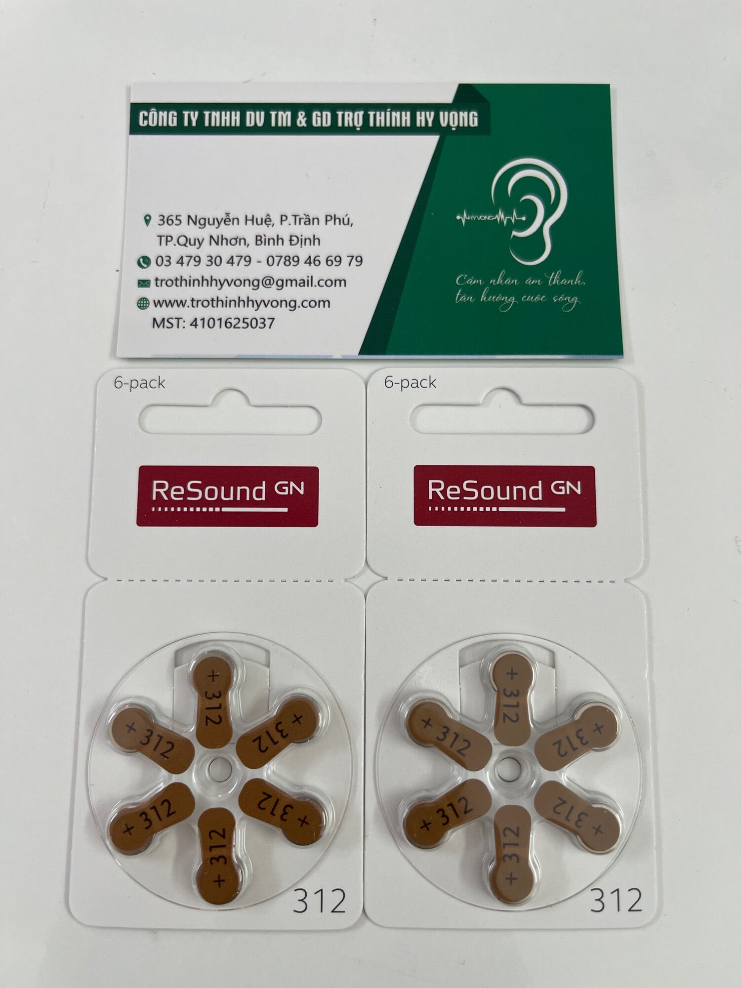 Pin máy trợ thính size 312 Resound