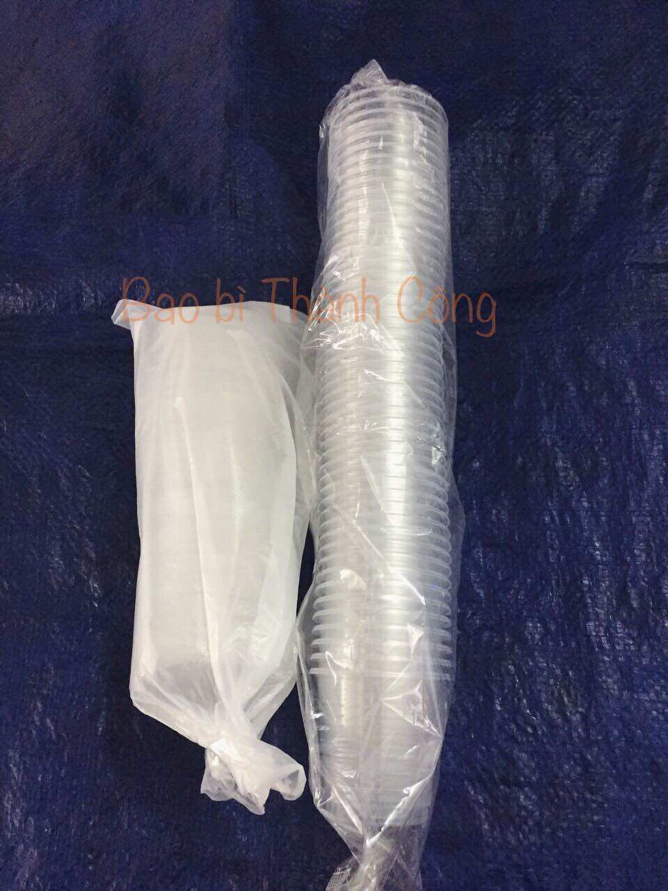 (HCM) Bộ (ly + nắp) Ly nhựa PP 140ml, ly đựng topping