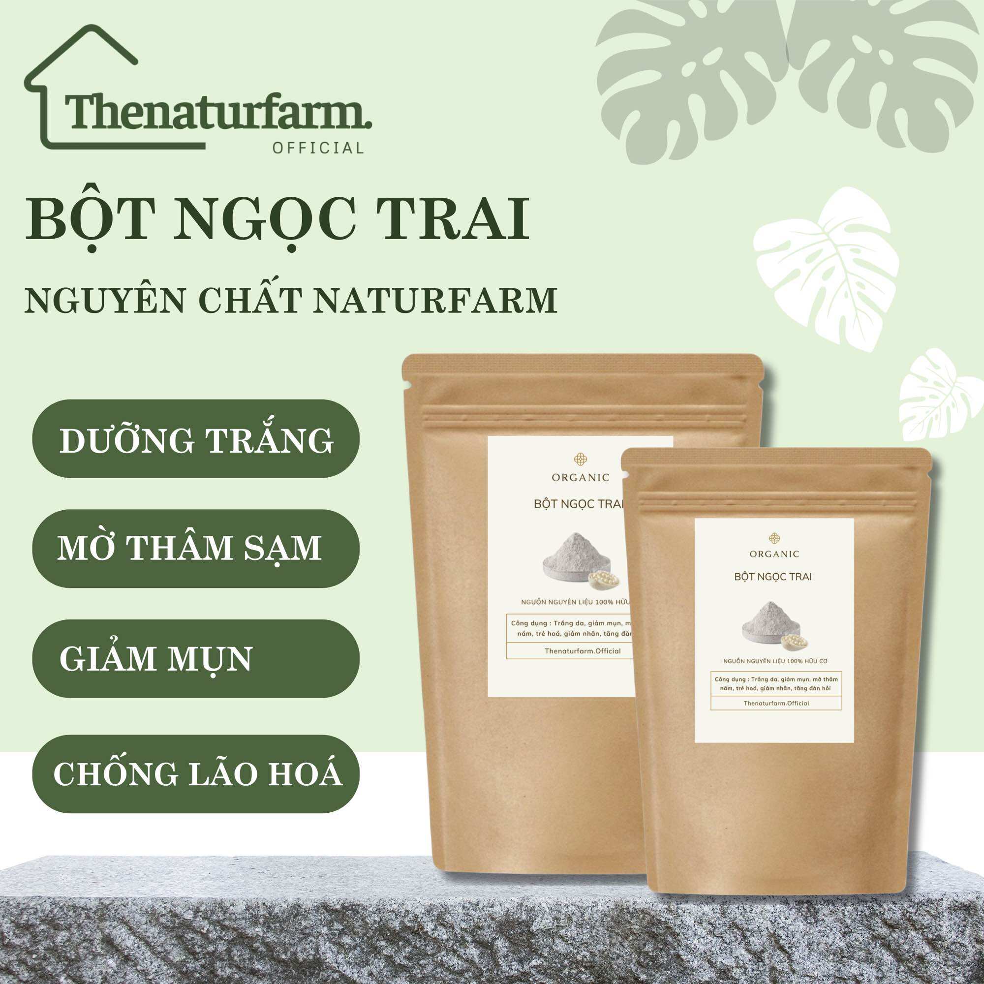 [HCM]Bột ngọc trai nguyên chất thiên nhiên túi [ 30GR ] - dưỡng da mix vào các công thức làm đẹp