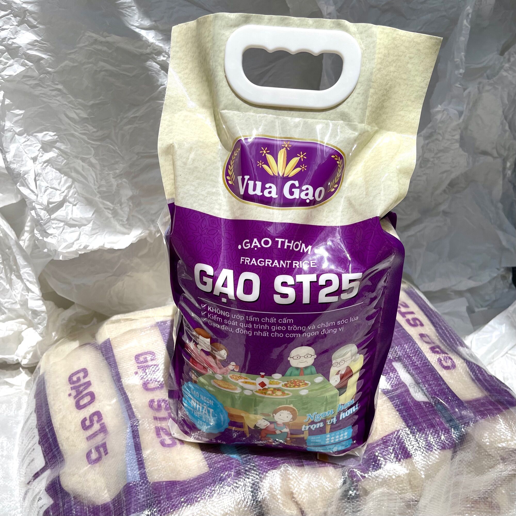 5kg gạo st25 date mới