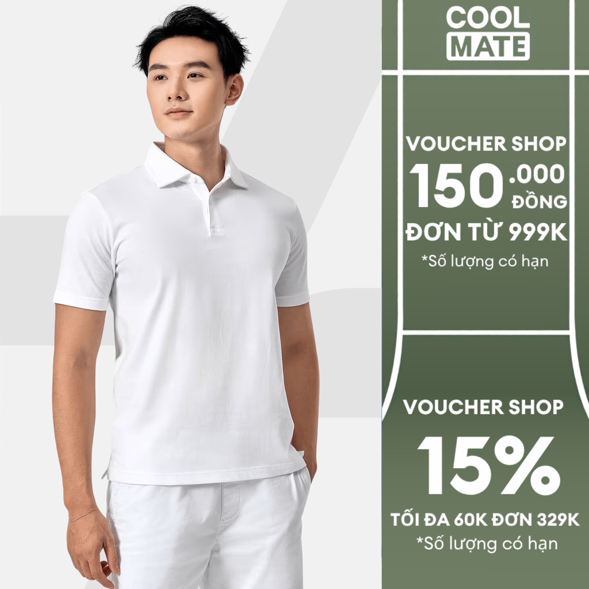 Áo thun có cổ, Polo nam Premium Pique mềm mại, thoáng mát, bền bỉ Coolmate