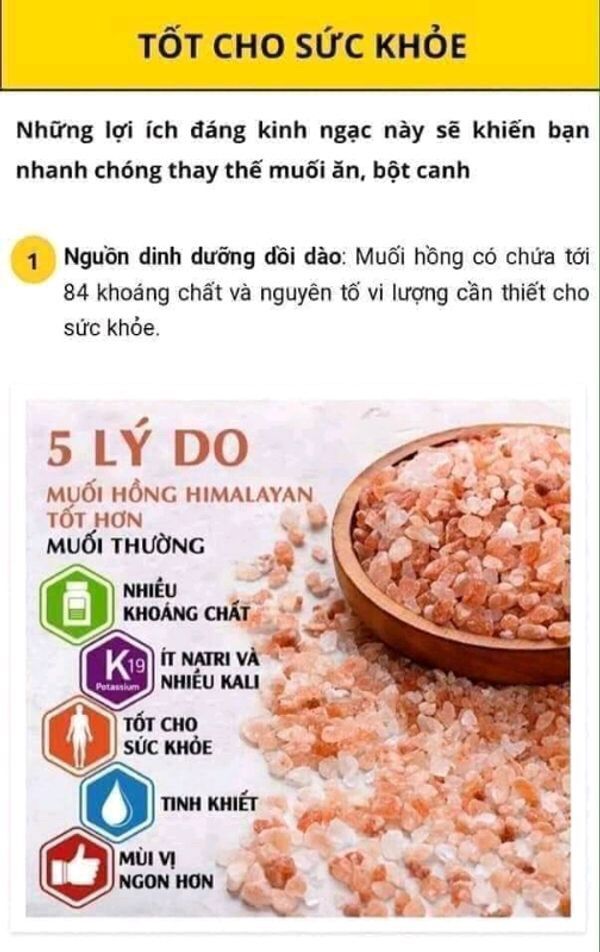Muối Hồng Himalaya 500g, 900g