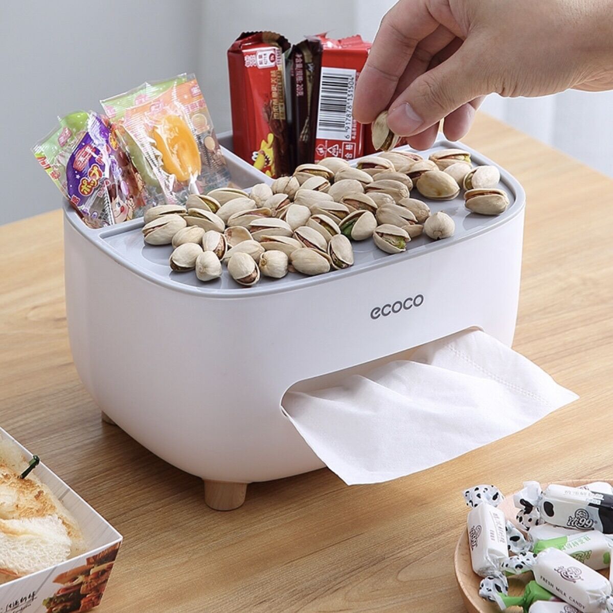 Hộp đựng giấy ăn, hộp đựng khăn giấy đa năng Ecoco - Ecoco 2009