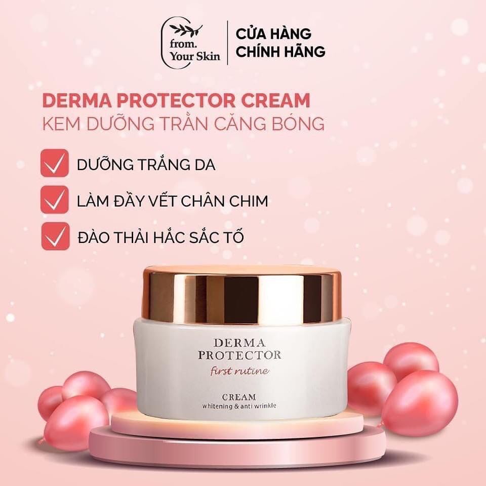 Kem dưỡng da xoá nhăn , xoá thâm , căn bóng derma protector cream