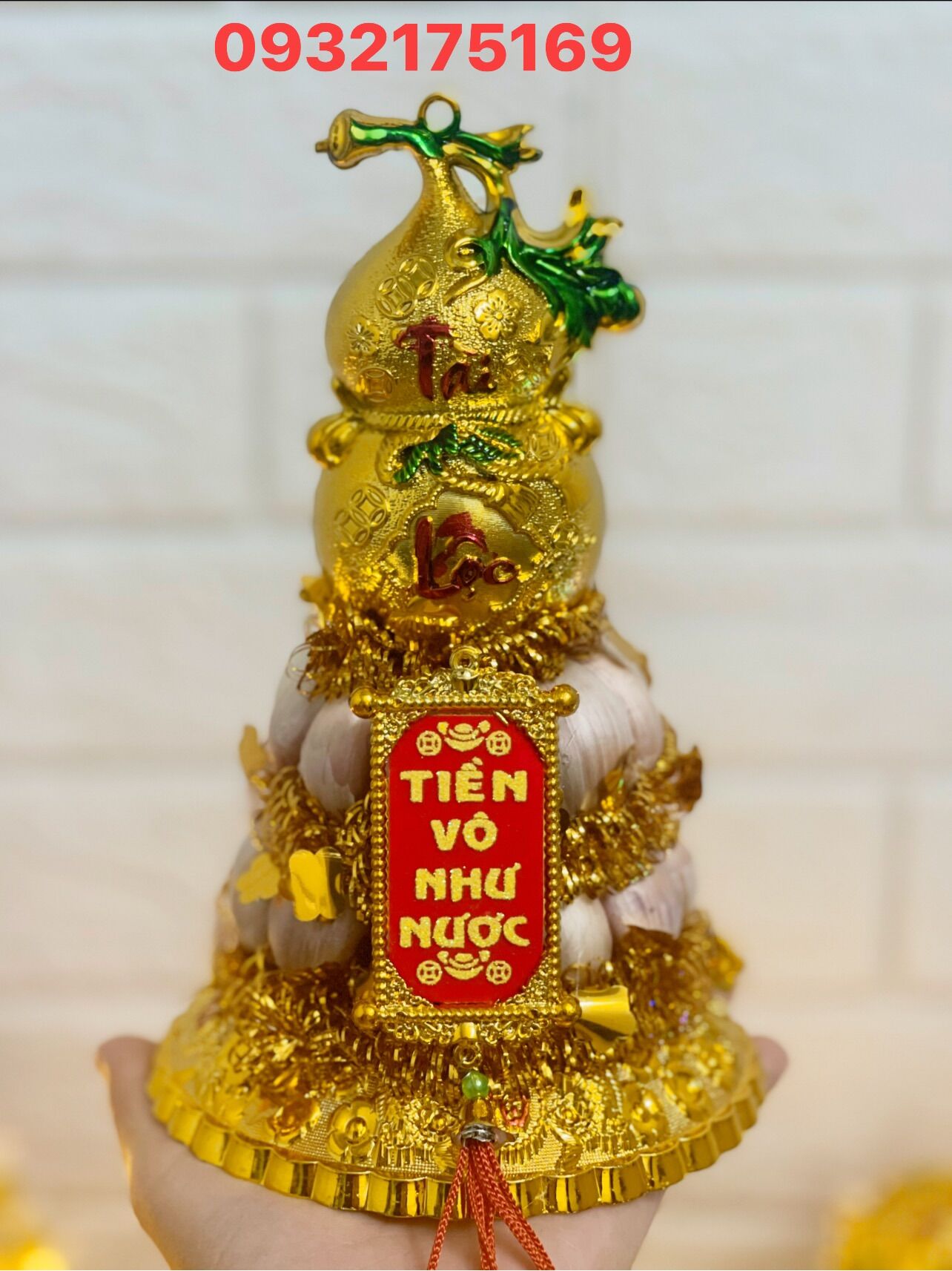 Tháp tỏi 2 tầng hồ lô