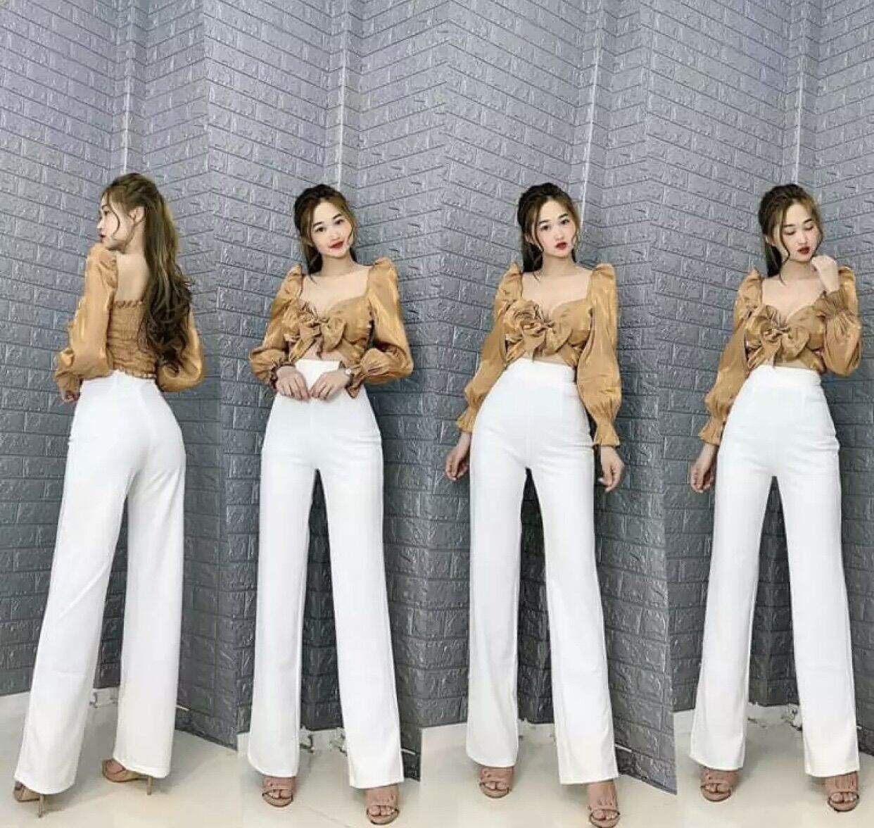 Quần tây nữ ống suông