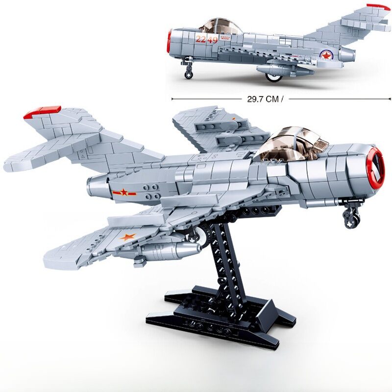 Military Airplane Building Blocks B17 Air Fortress Large Bomber B24 Liberator Old Fighter Assembly T