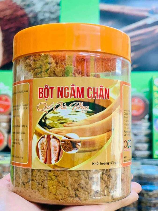 Bột Quế Ngâm Chân 500gram-Hương Quế Trà Bồng