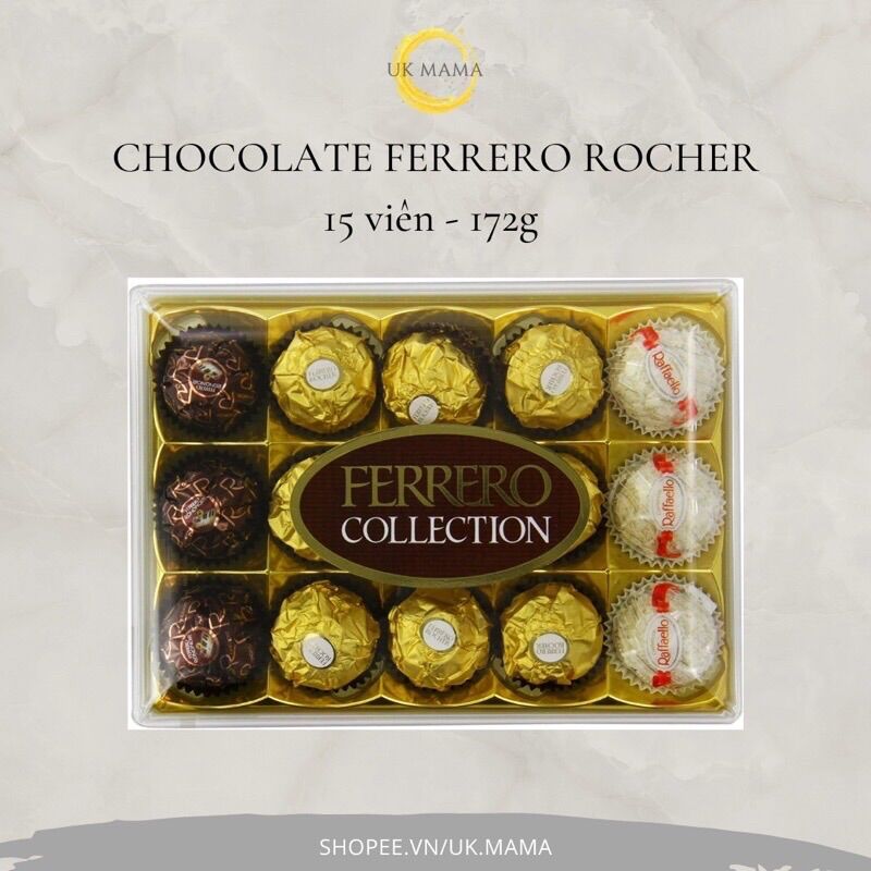 Socola Mix Vị 15 viên ferrero
