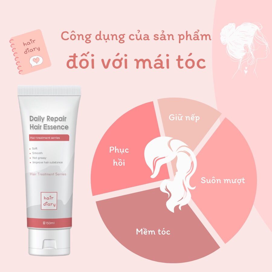 Dưỡng tóc Hair Diary dành cho tóc tẩy nhuộm