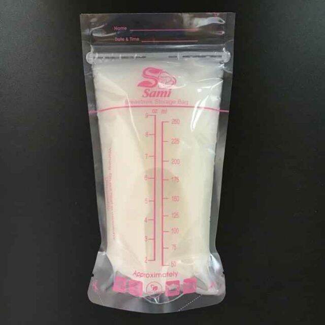 Hộp 50 túi trữ sữa sami 250ml màu hồng - ảnh sản phẩm 4