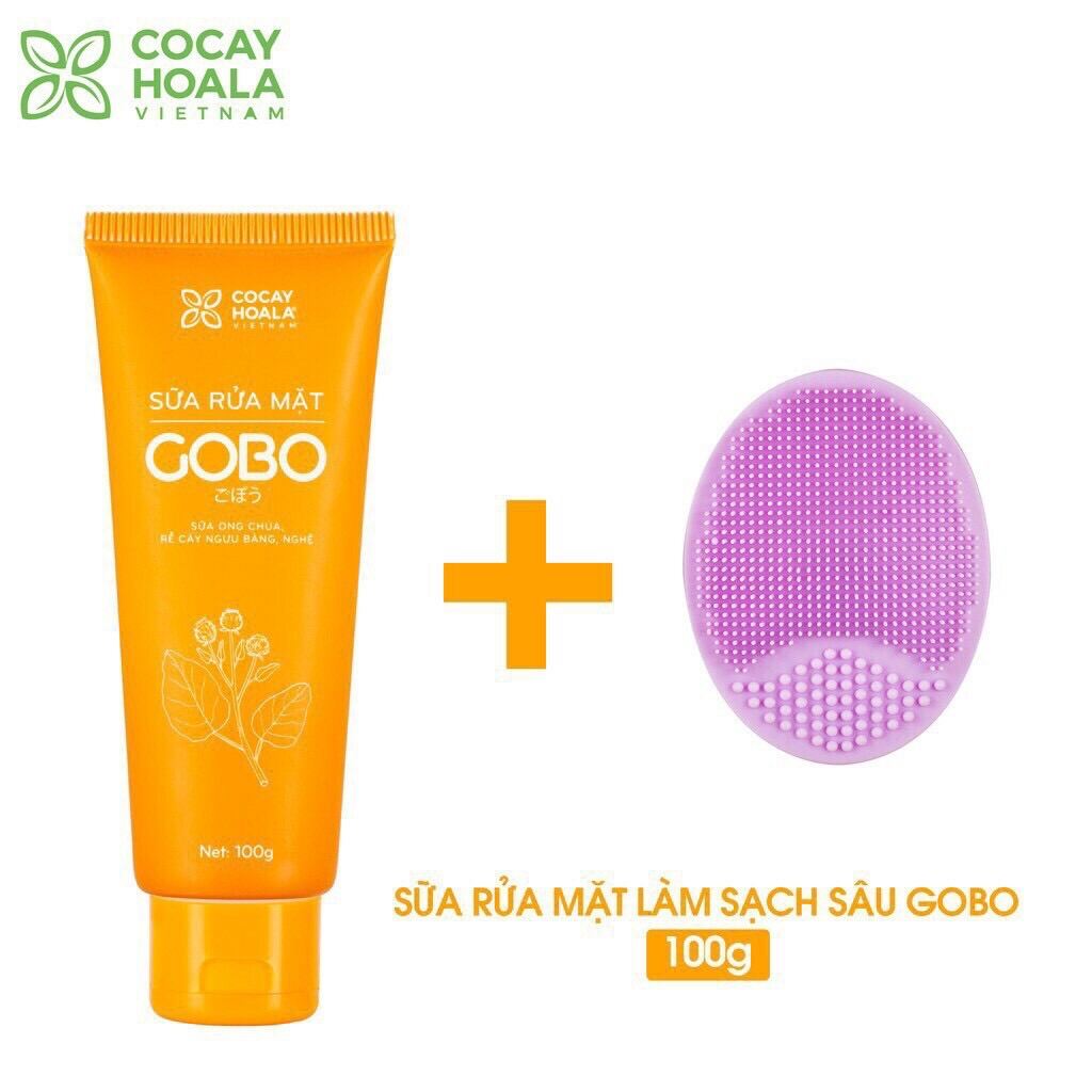 Sữa Rửa Mặt Gobo Cỏ Cây Hoa Lá 100G. Làm Dịu Da Xóa Mờ Thâm Sạm Da Trắng Sáng Mịn Màng