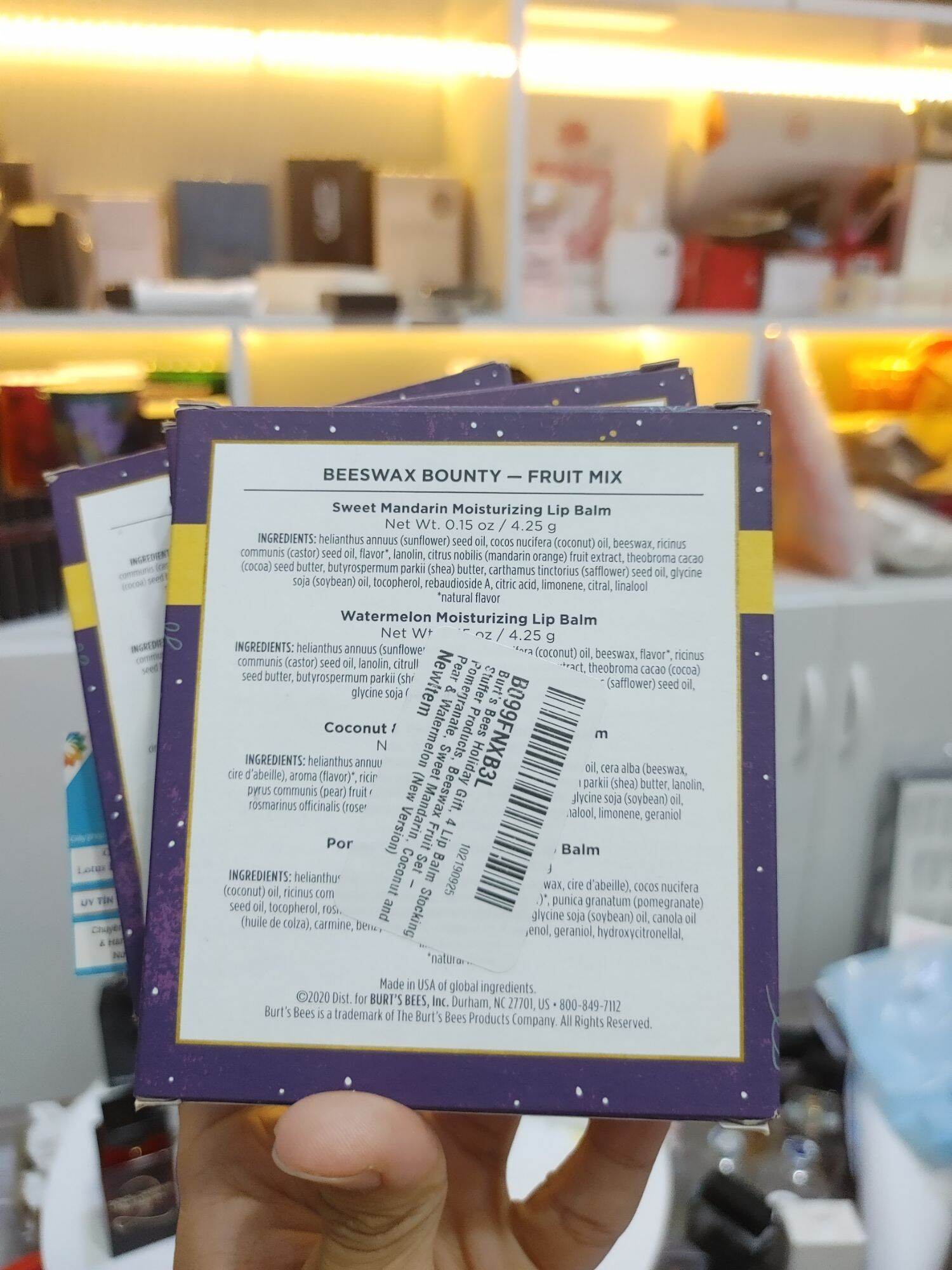SET 4 SON DƯỠNG MÔI BURT’S BEES