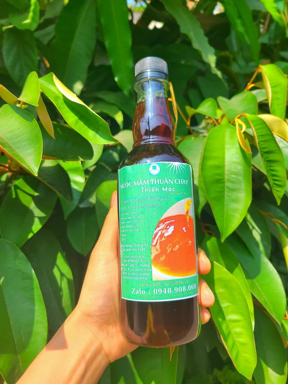 Nước Mắm Thuần Chay Thiên Mộc chai 600gam